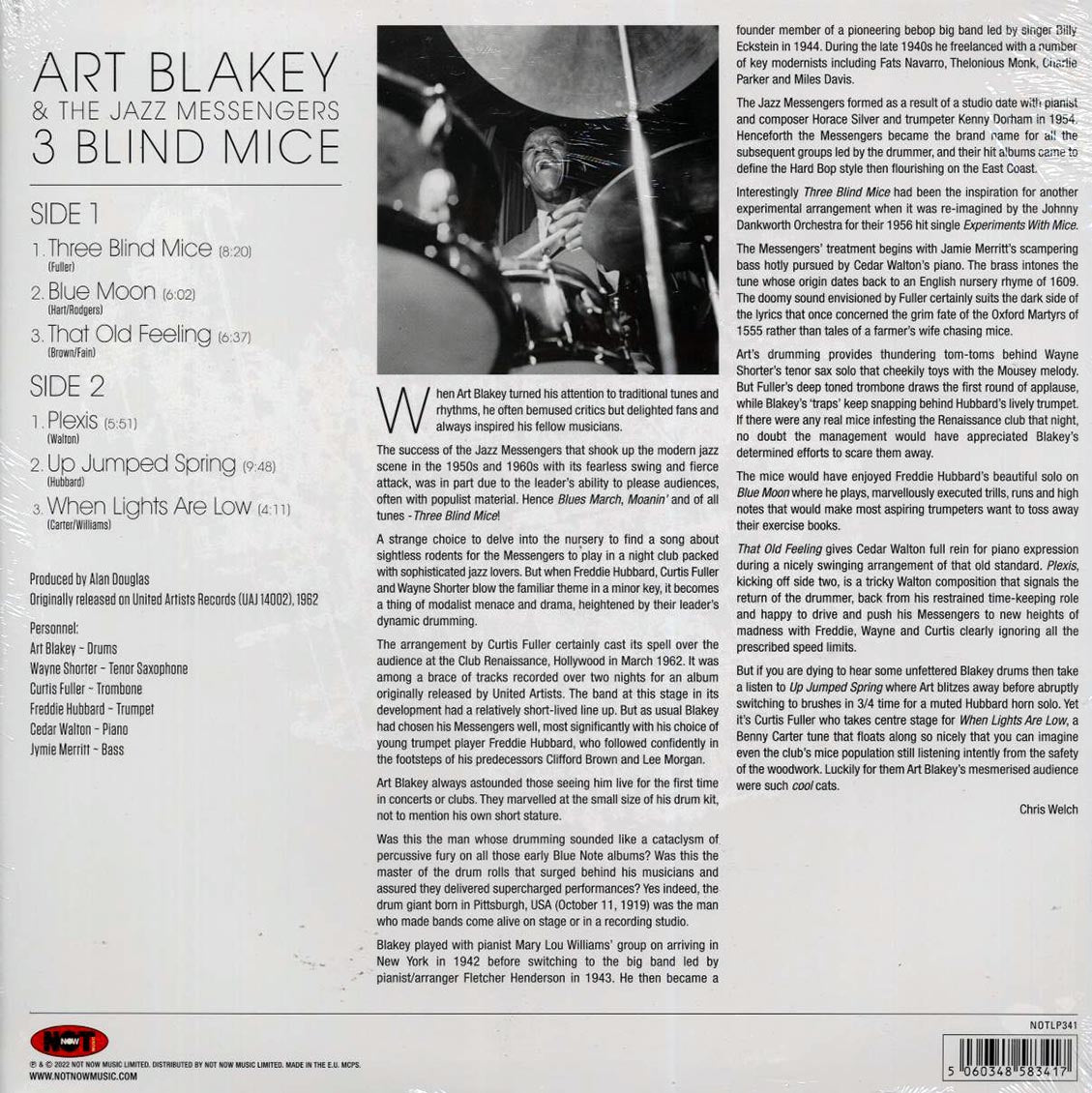 Art Blakey & The Jazz Messengers - 3 Blind Mice (180g) (red vinyl) - Vinyl LP, LP