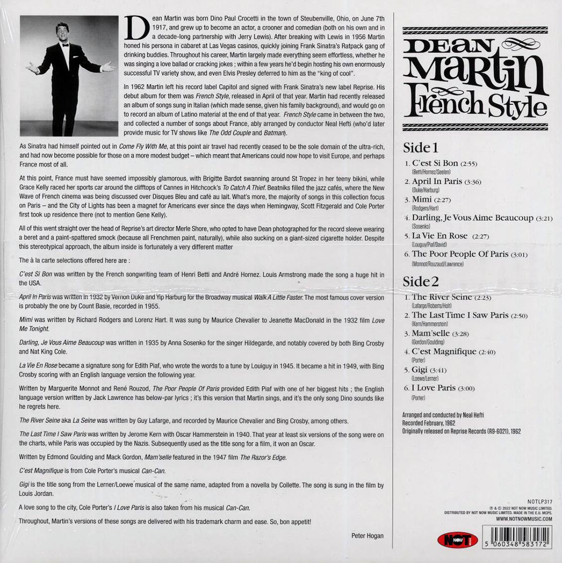 Dean Martin - French Style (180g) (pink vinyl) - Vinyl LP, LP