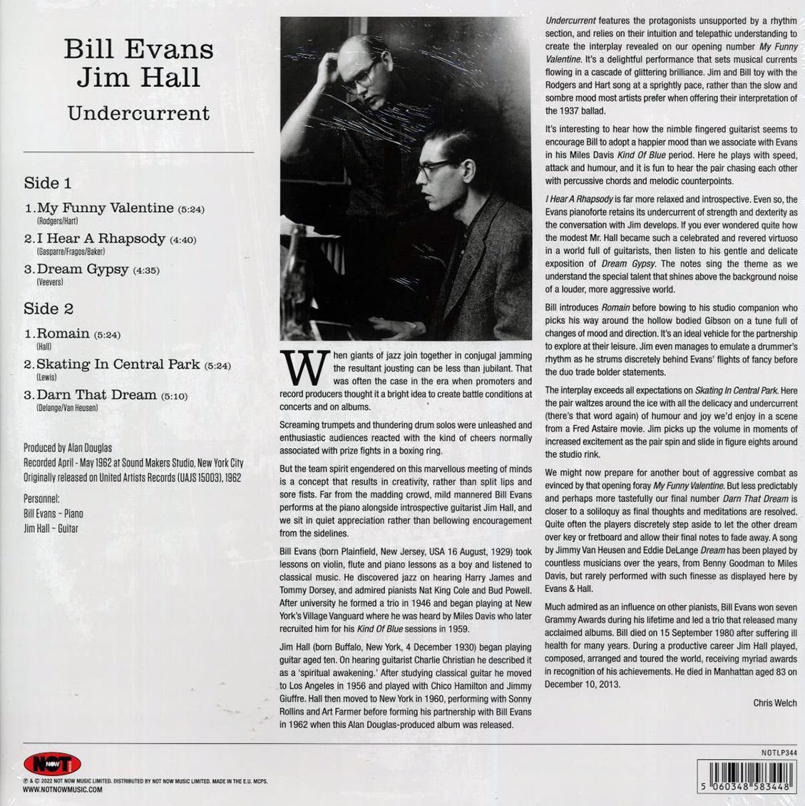 Bill Evans, Jim Hall - Undercurrent (180g) (white vinyl) - Vinyl LP, LP