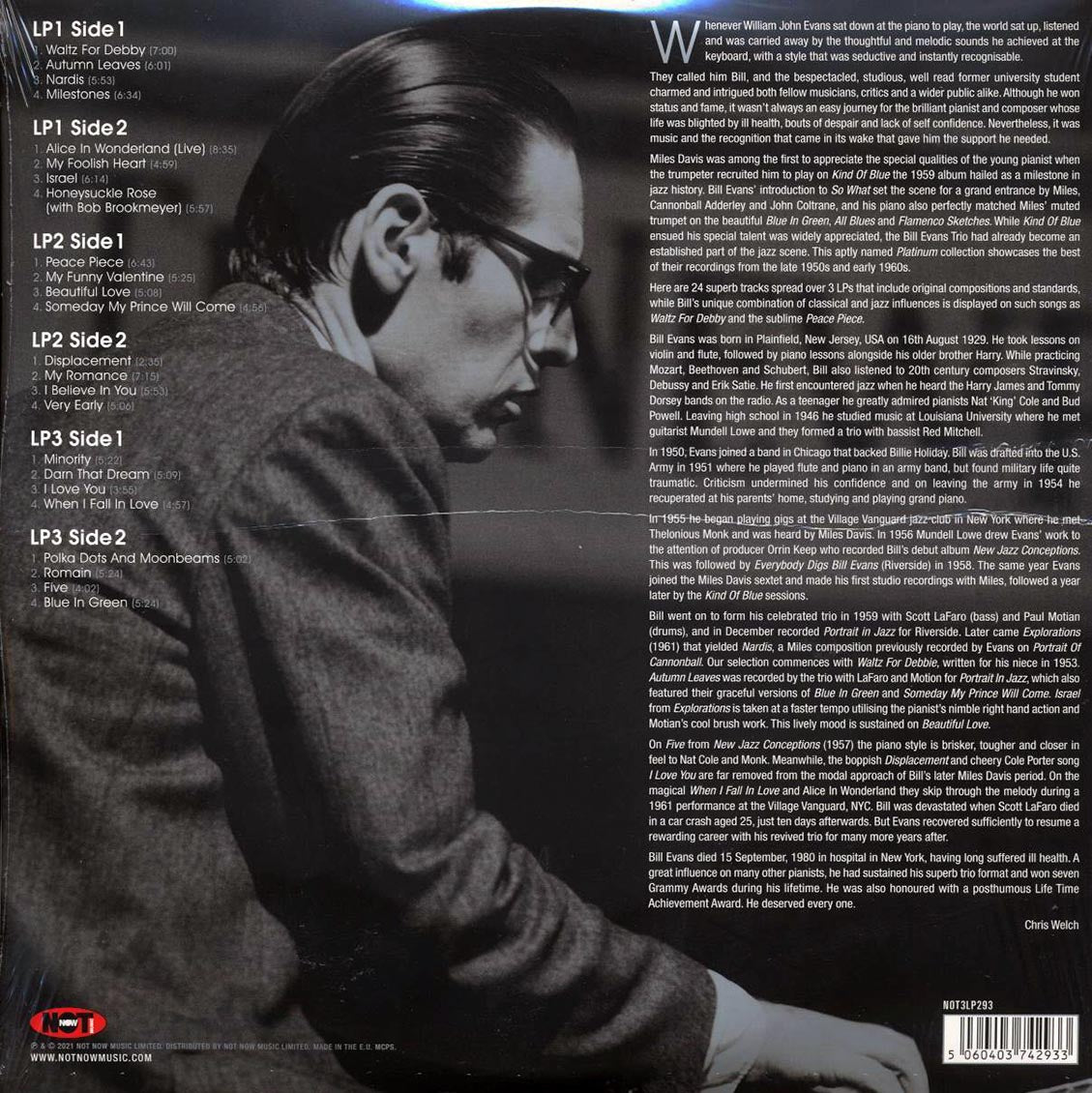 Bill Evans - Platinum Jazz (3xLP) (silver vinyl) - Vinyl LP, LP