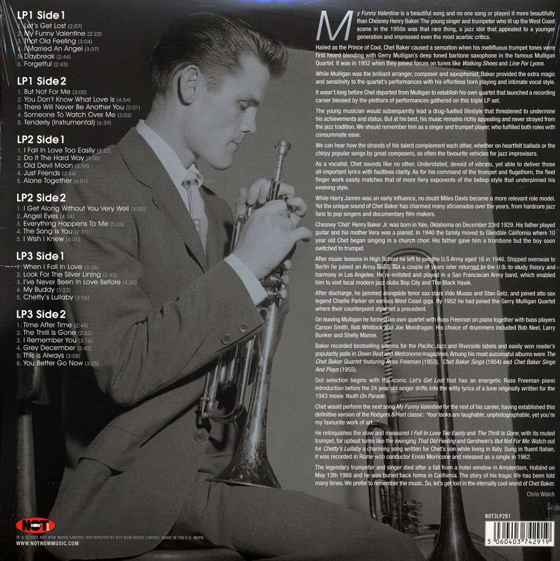 Chet Baker - Platinum Jazz (32 tracks) (3xLP) (silver vinyl) - Vinyl LP, LP