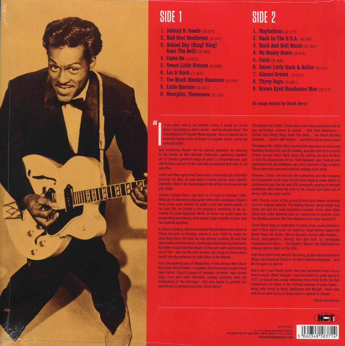 Chuck Berry - The Ultimate Collection (180g) (red vinyl) - Vinyl LP, LP