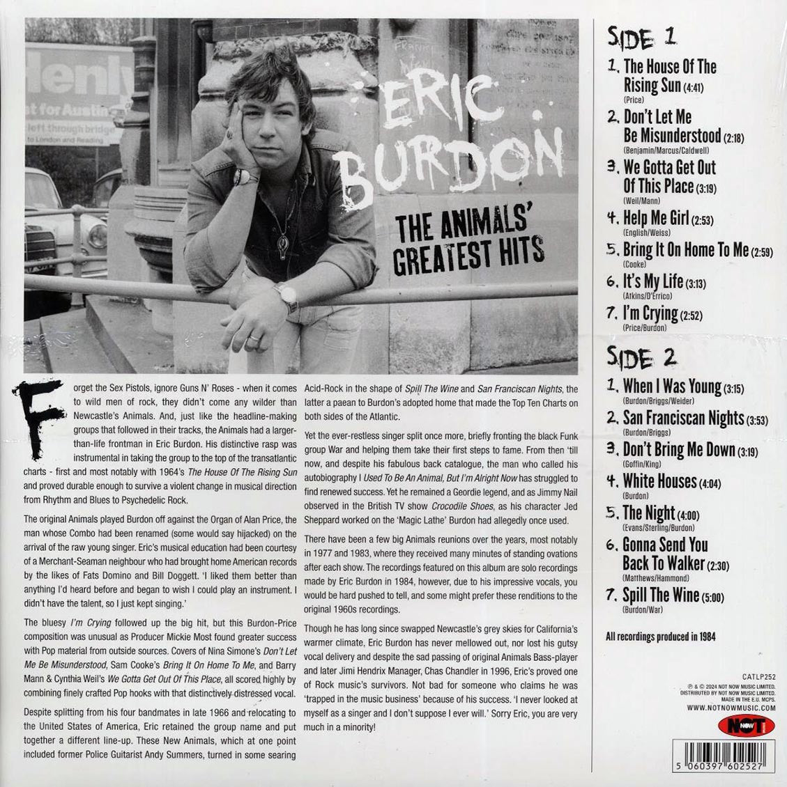 Eric Burdon - The Animals' Greatest Hits (180g) - Vinyl LP, LP