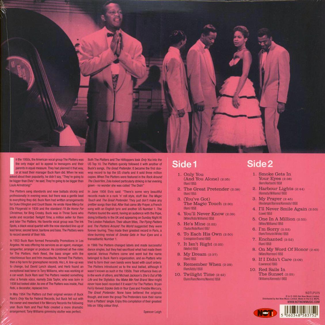 The Platters - 20 Greatest Hits (180g) (pink vinyl) - Vinyl LP, LP