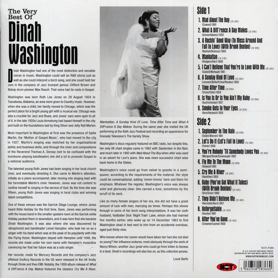 Dinah Washington - The Very Best Of Dinah Washington (180g) (red vinyl) - Vinyl LP, LP