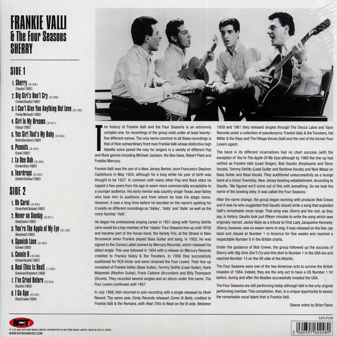 Frankie Valli & The Four Seasons - Sherry - Vinyl LP, LP