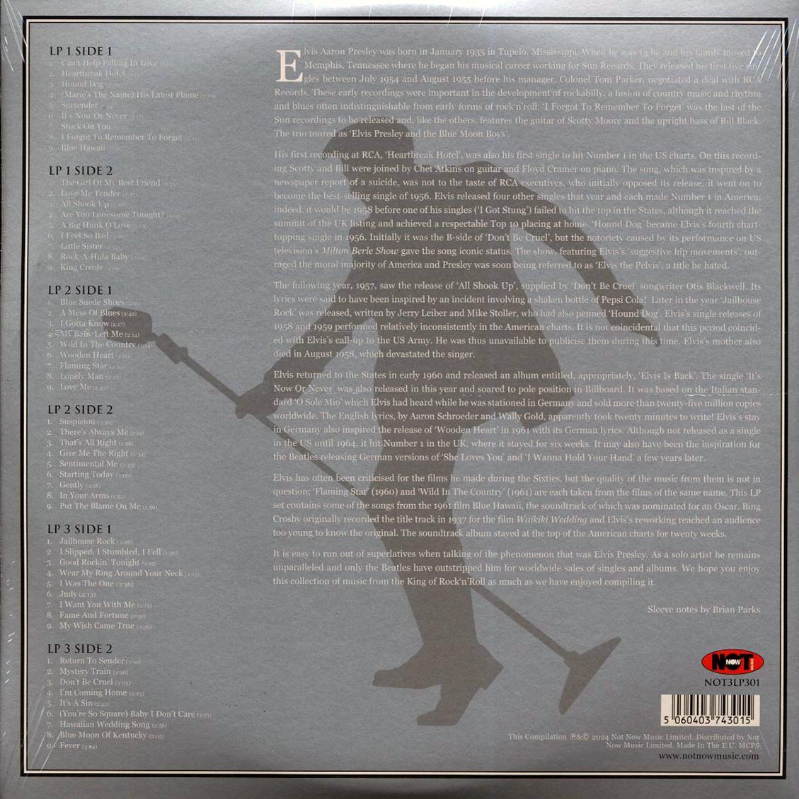 Elvis Presley - The Platinum Collection (54 tracks) (3xLP) (silver vinyl) - Vinyl LP, LP