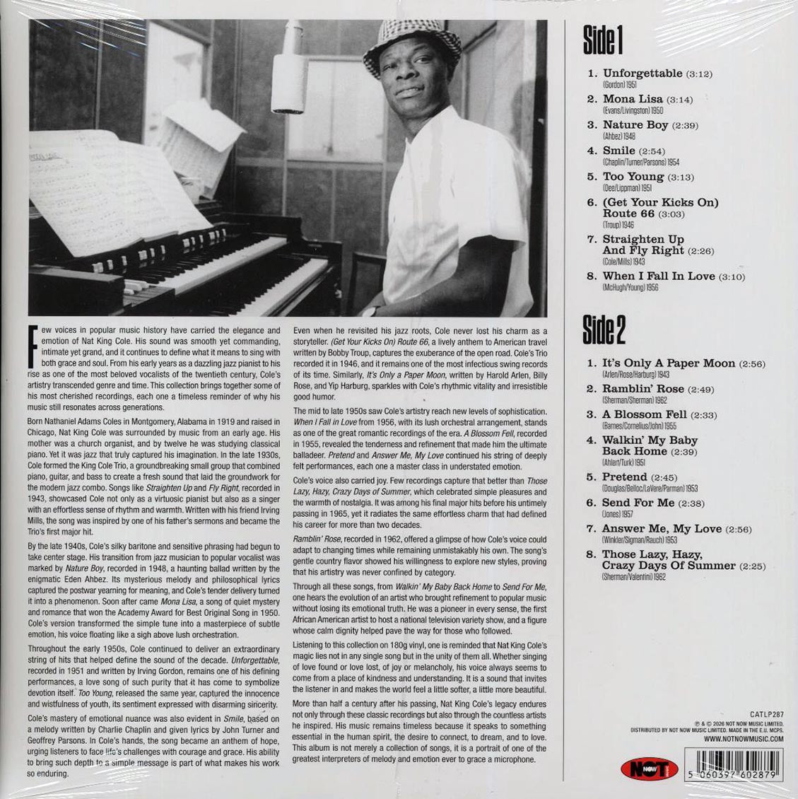 Nat King Cole - The Very Best Of Nat King Cole (180g) - Vinyl LP, LP