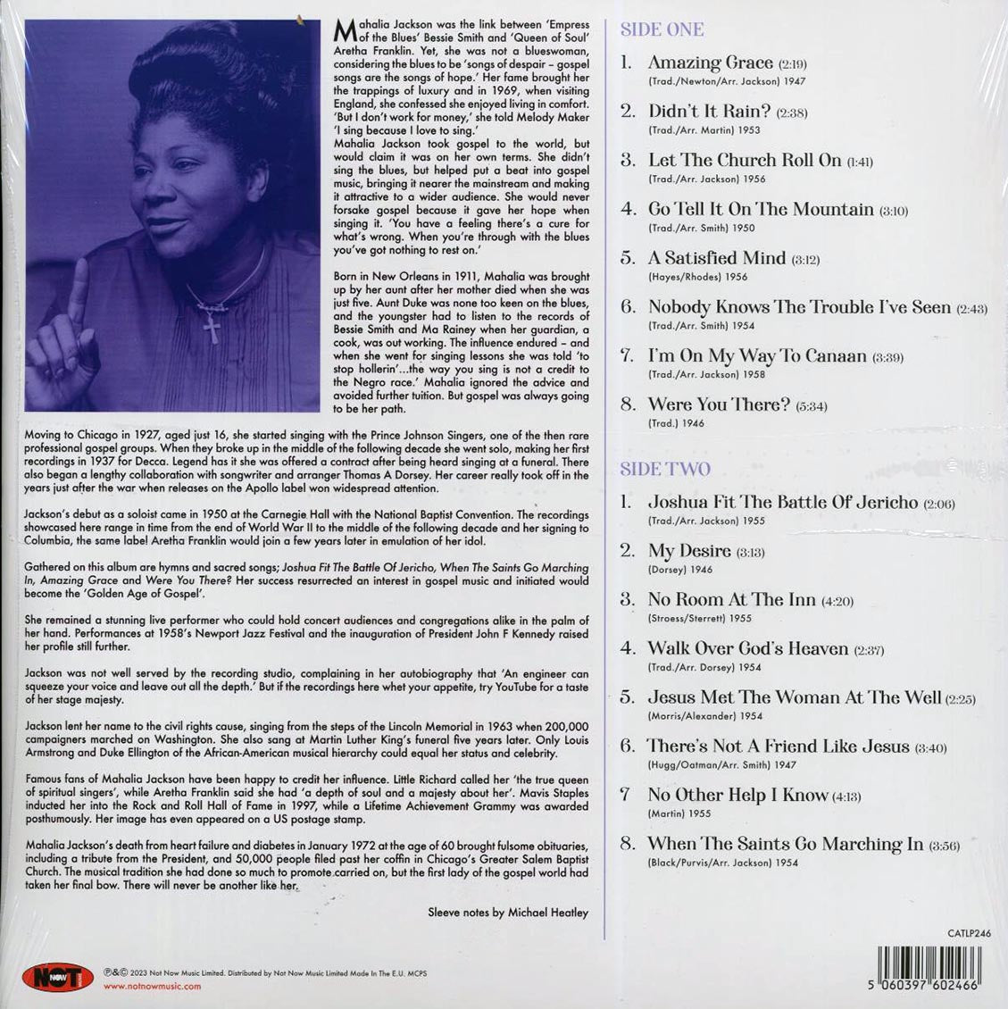 Mahalia Jackson - Queen Of Gospel (180g) - Vinyl LP, LP