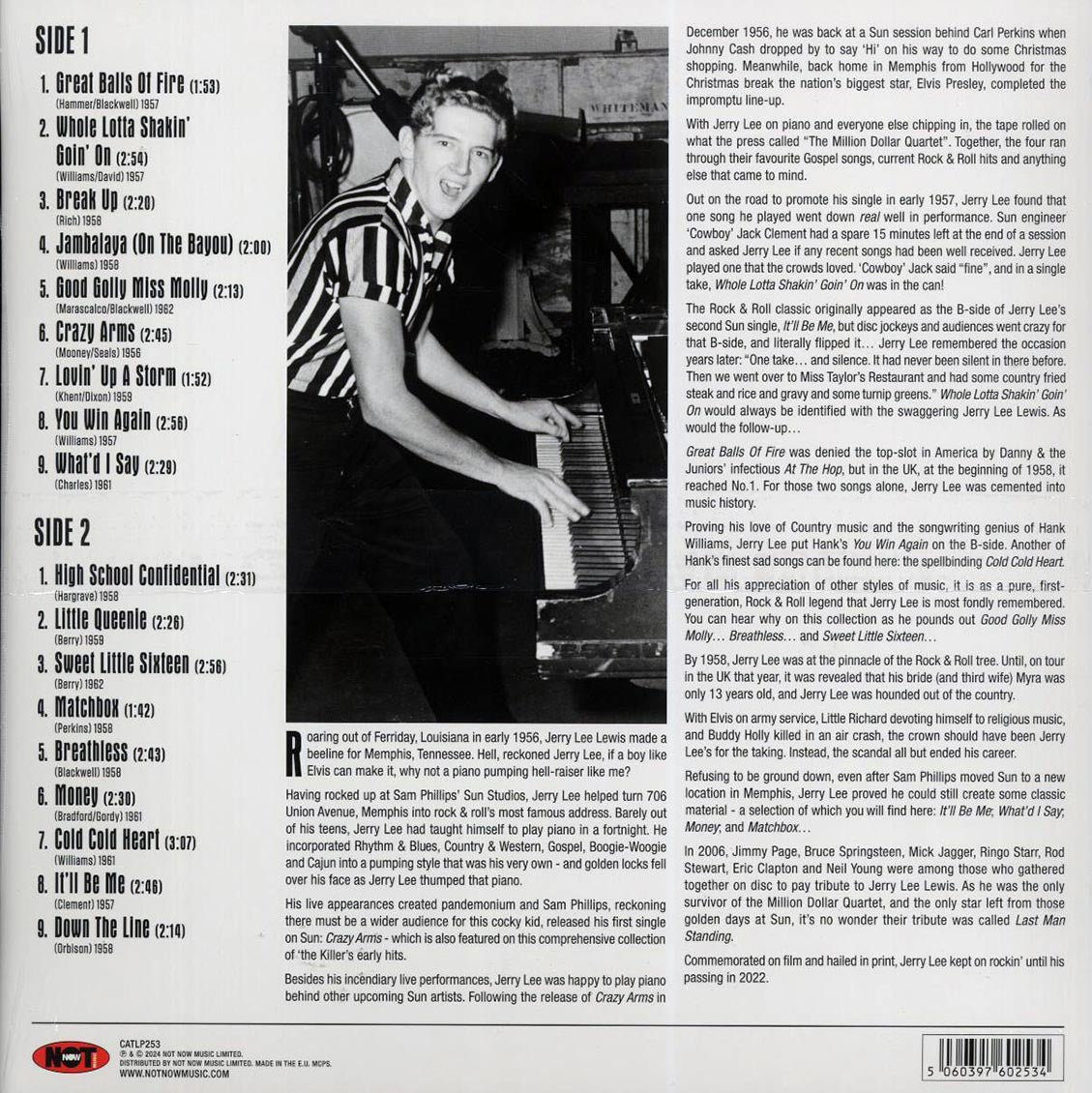Jerry Lee Lewis - Greatest Hits (180g) - Vinyl LP, LP