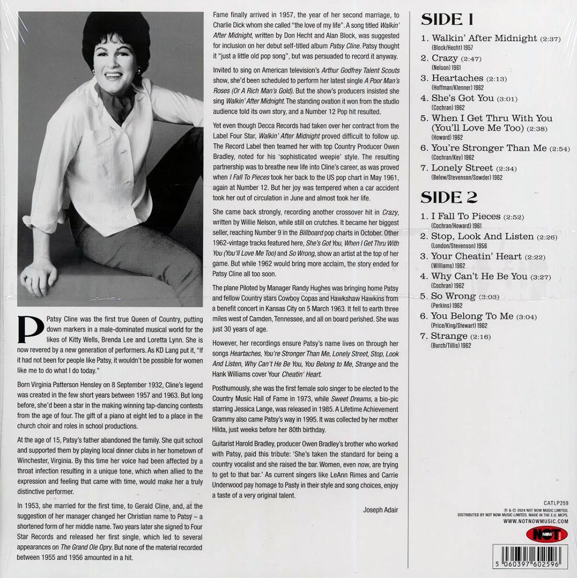 Patsy Cline - Greatest Hits (180g) - Vinyl LP, LP