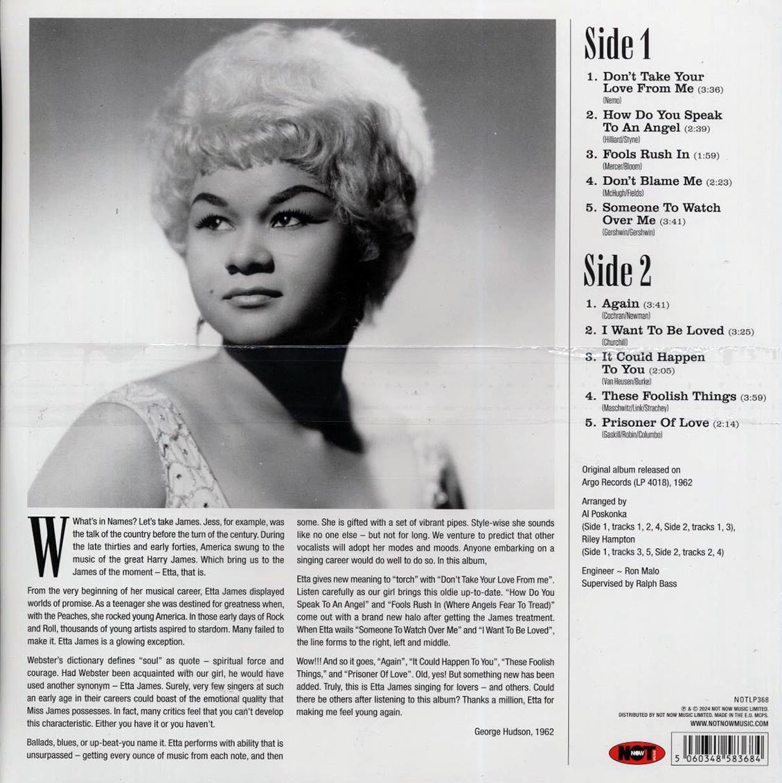 Etta James - Sings For Lovers (180g) (red vinyl) - Vinyl LP, LP