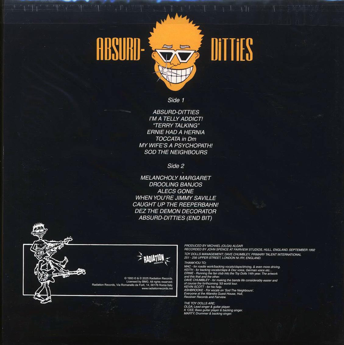 The Toy Dolls - Absurd-Ditties - Vinyl LP, LP