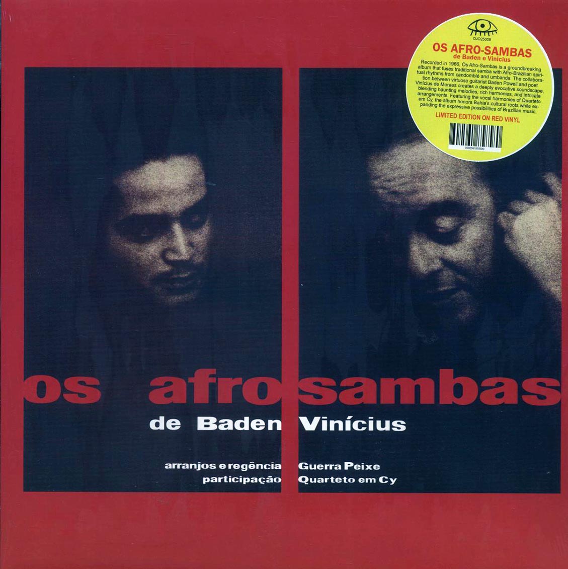 Baden Powell E Vinicius De Moraes - Os Afro Sambas (red vinyl) - Vinyl LP