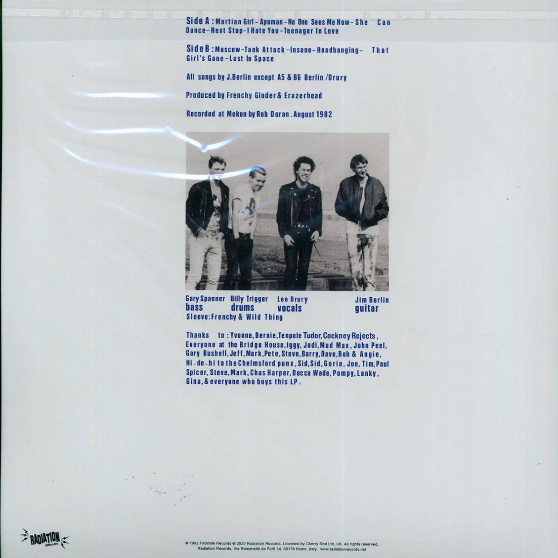 Erazerhead - The Rumble Of The East (RSD 2025) (blue vinyl) - Vinyl LP, LP