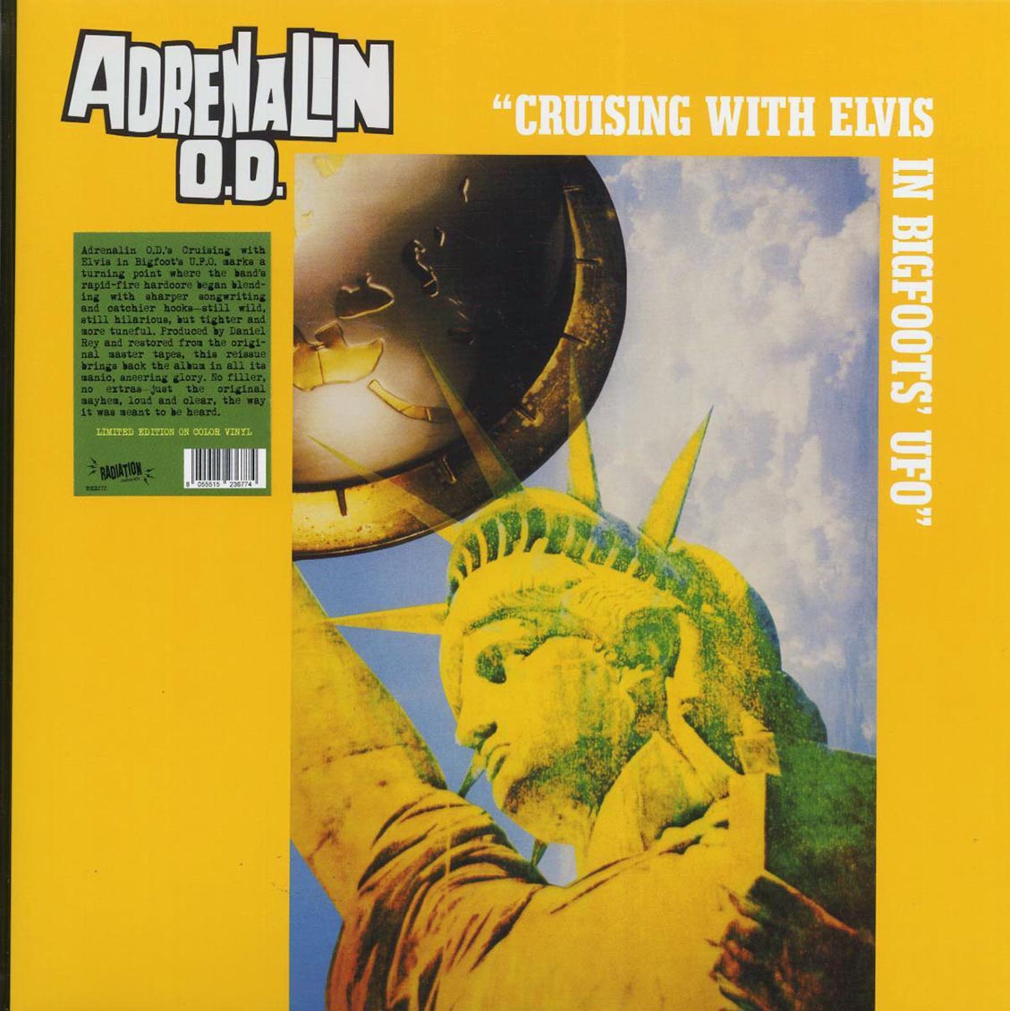 Adrenalin OD - Cruising With Elvis In Bigfoots' UFO (ltd. ed.) (yellow vinyl) - Vinyl LP
