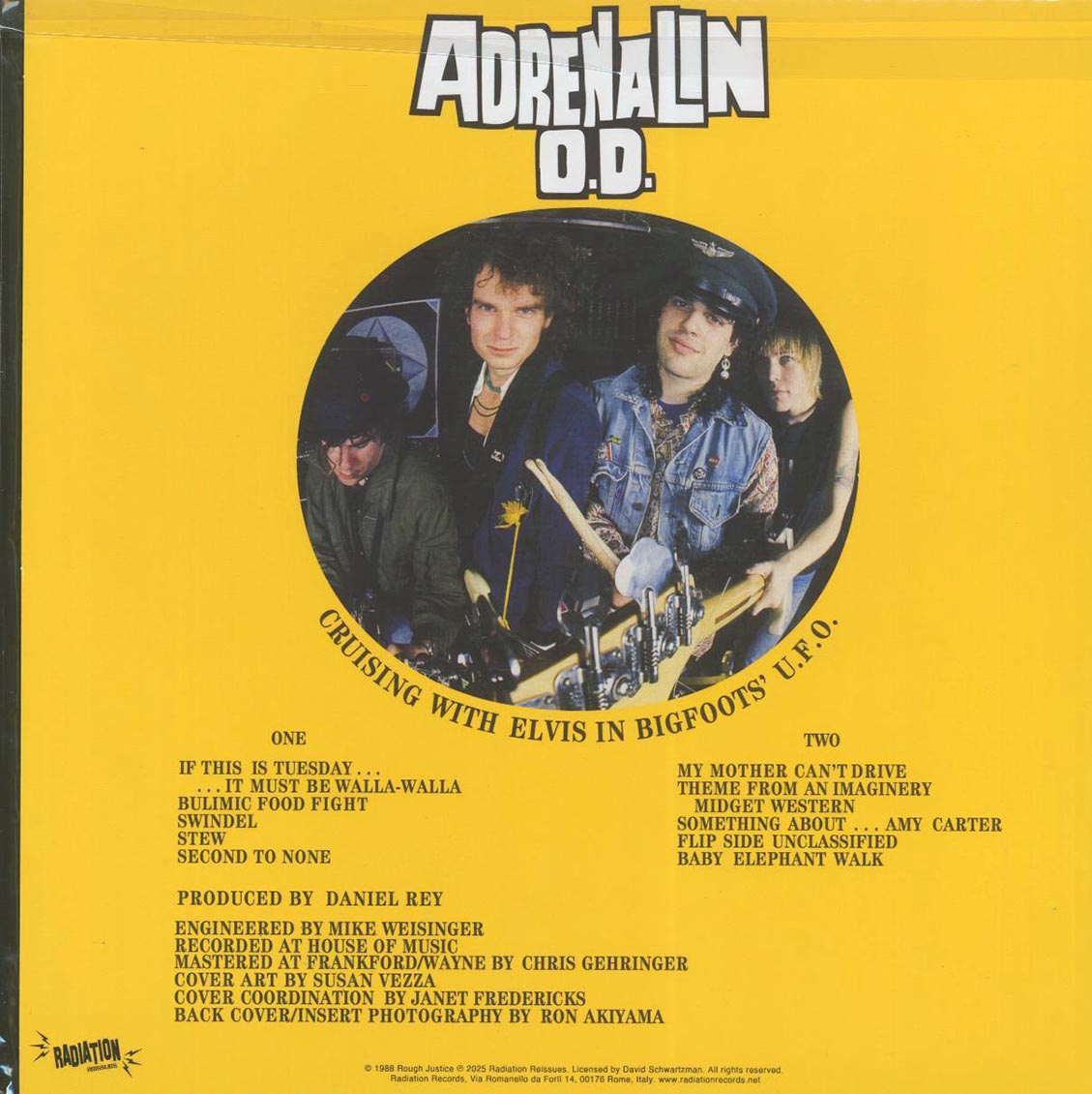 Adrenalin OD - Cruising With Elvis In Bigfoots' UFO (ltd. ed.) (yellow vinyl) - Vinyl LP, LP