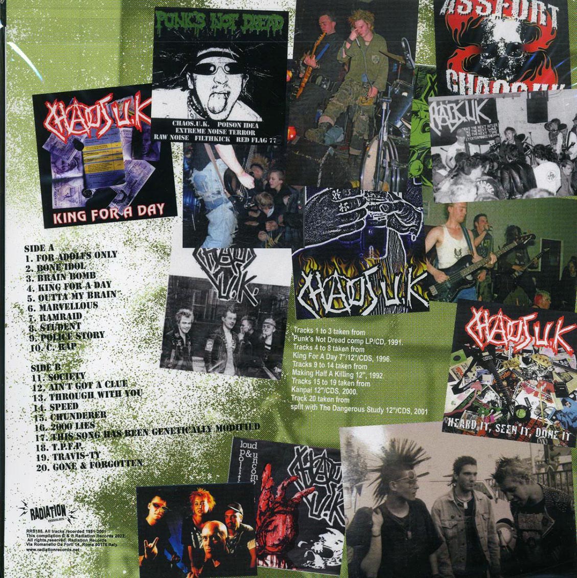 Chaos UK - Kings For A Day: The Vinyl Japan Years: 1991-2001 (ltd. ed.) (green vinyl) - Vinyl LP, LP