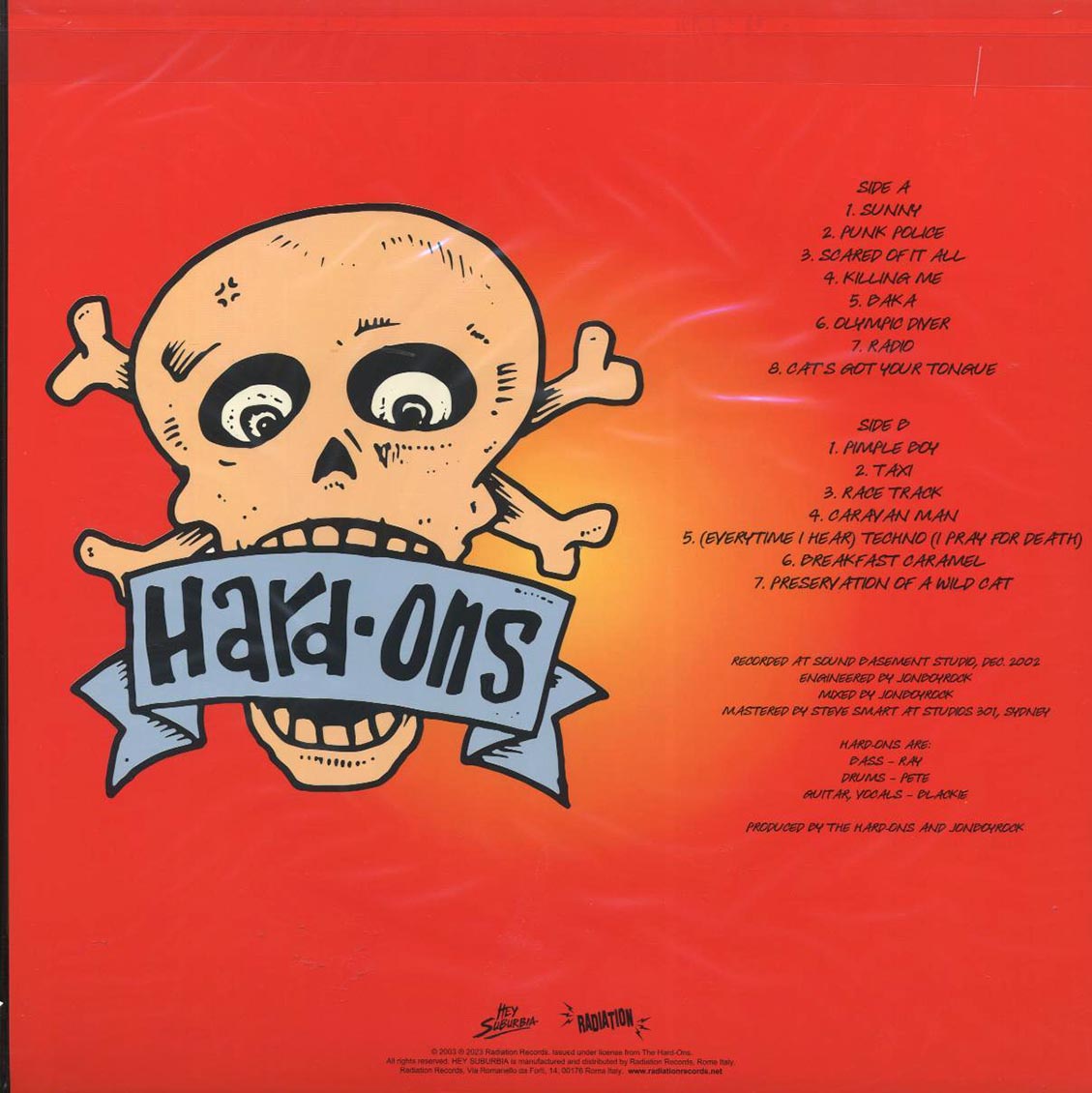 Hard-Ons - Very Exciting! (ltd. 500 copies made) (red vinyl) - Vinyl LP, LP