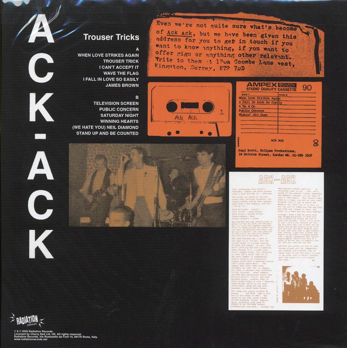 Ack-Ack - Trouser Tricks (ltd. ed.) (coral vinyl) - Vinyl LP, LP