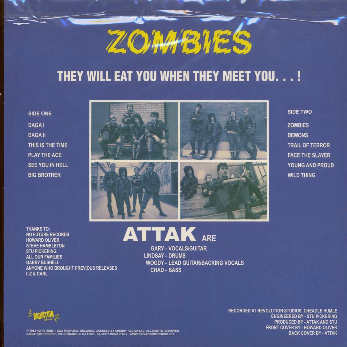 Attak - Zombies (ltd. 500 copies made) (green vinyl) - Vinyl LP, LP