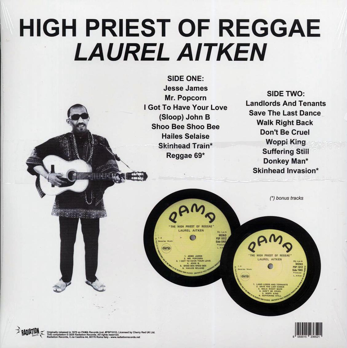 Laurel Aitken - The High Priest Of Reggae (+4 bonus tracks) - Vinyl LP, LP