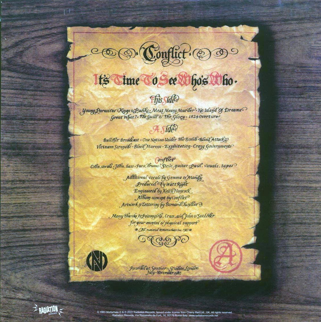 Conflict - It's Time To See Who's Who (ltd. 500 copies made) (orange vinyl) - Vinyl LP, LP