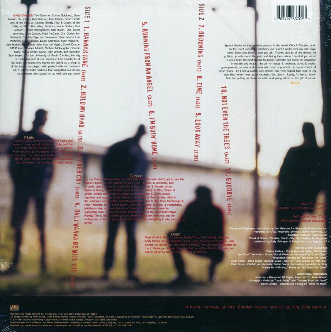 Hootie & The Blowfish - Cracked Rear View (ltd. ed.) (clear vinyl) - Vinyl LP, LP