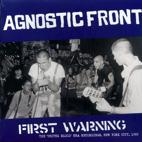 Agnostic Front - First Warning: The United Blood Era Recordings, New York City, 1983 (ltd. ed.) (blue vinyl) - Vinyl LP, LP