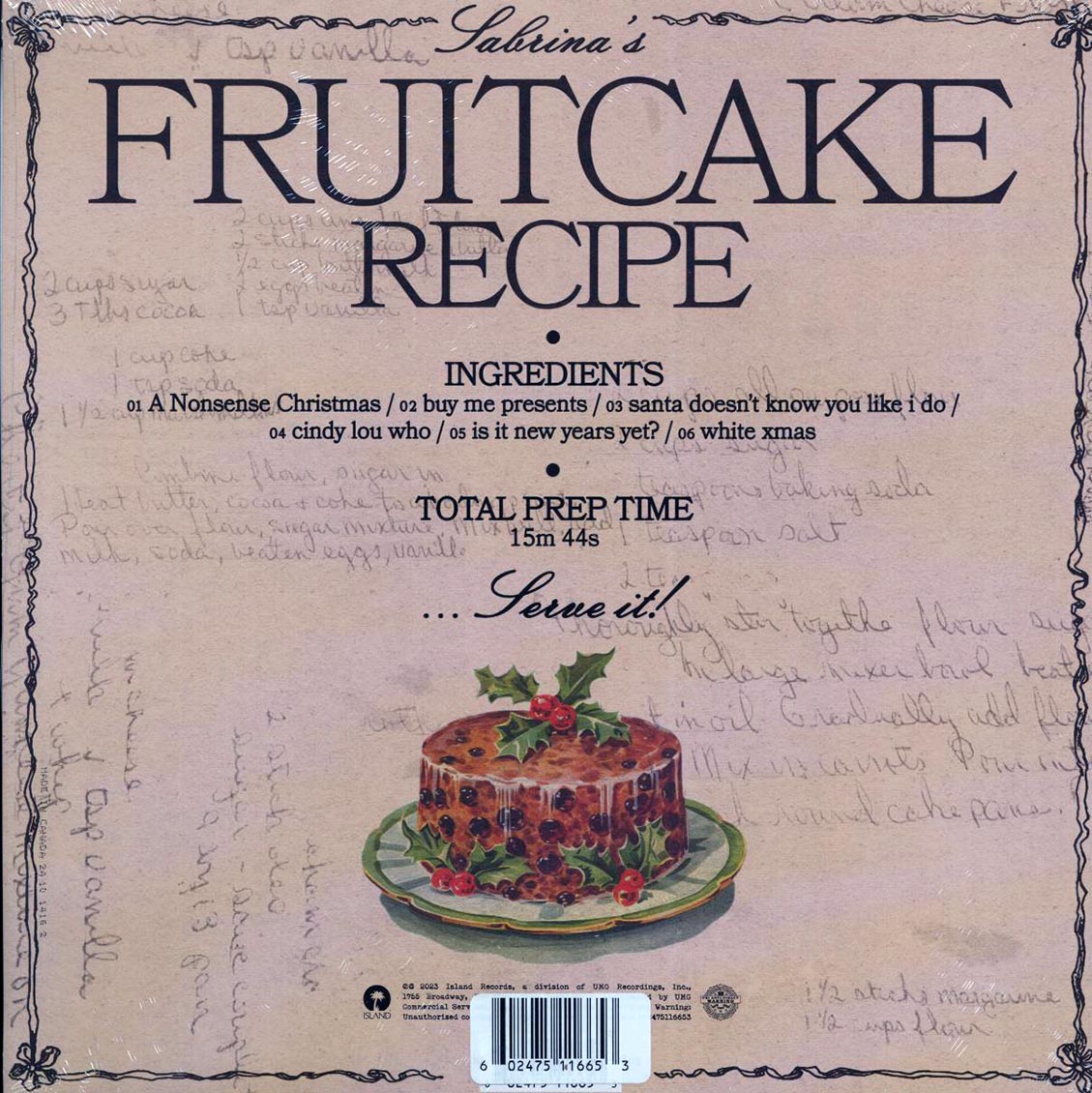 Sabrina Carpenter - Fruitcake (ltd. ed.) (milky clear vinyl) - Vinyl LP, LP