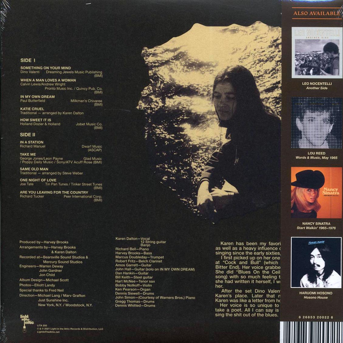 Karen Dalton - In My Own Time (50th Anniv. Ed.) (silver vinyl) (RTI press) - Vinyl LP, LP