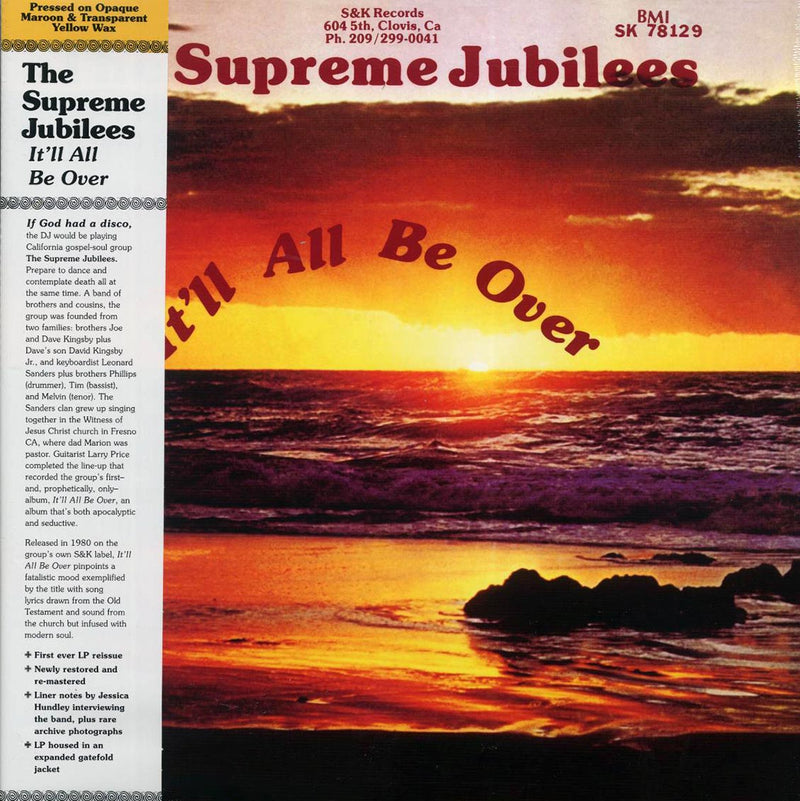 The Supreme Jubilees - It'll All Be Over (maroon/yellow vinyl) - Vinyl LP