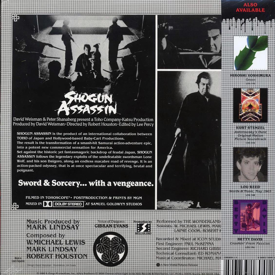 The Wonderland Philharmonic - Shogun Assassin (Original Motion Picture Soundtrack) (red/white vinyl) - Vinyl LP, LP