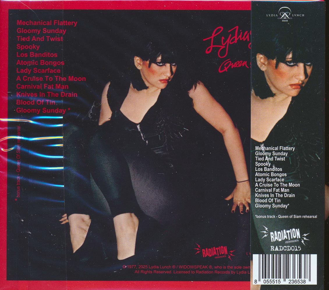 Lydia Lunch - Queen Of Siam (+bonus track) (remastered) - CD, CD