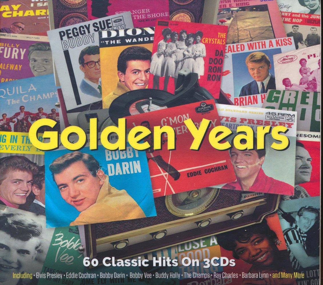 Sam Cooke, The Crystals, Buddy Holly, Elvis Presley, Etc. - Golden Years (60 tracks) (3xCD) (deluxe 4-fold digipak) - CD