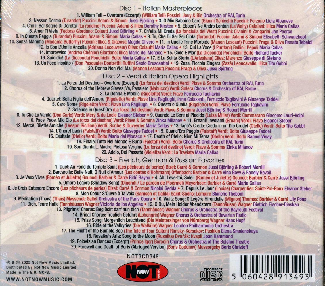 Various - The Greatest Operas Of All Time (60 tracks) (3xCD) (deluxe 4-fold digipak) - CD, CD
