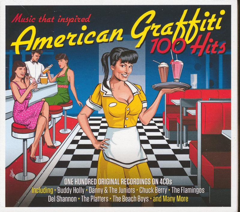 Buddy Holly, Chuck Berry, The Flamingoes, Del Shannon, The Beach Boys, Etc. - American Graffiti: 100 Hits - CD
