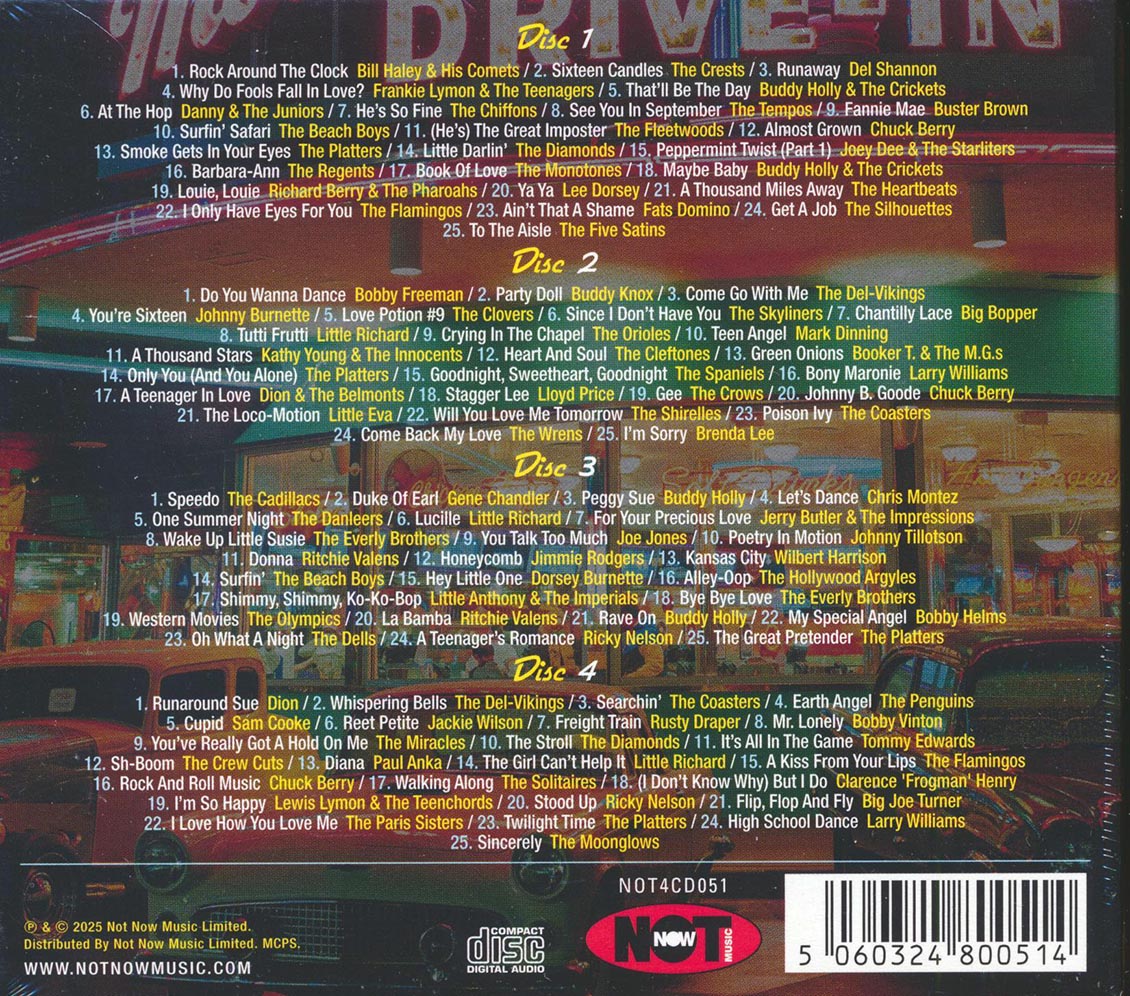 Buddy Holly, Chuck Berry, The Flamingoes, Del Shannon, The Beach Boys, Etc. - American Graffiti: 100 Hits - CD, CD