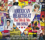 Elvis Presley, Brenda Lee, Eddie Cochran, Patsy Cline, Ray Charles, Etc. - American Heartbeat 100 Songs: The '50s & '60s (100 tracks) (4xCD) (deluxe 4-fold digipak) - CD