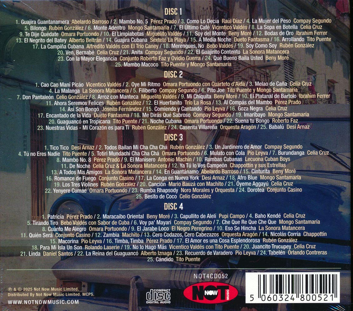 Celia Cruz, Compay Segundo, Perez Prado, Mongo Santamaria - 100 Cuban Hits (100 tracks) (4xCD) (deluxe 4-fold digipak) - CD, CD