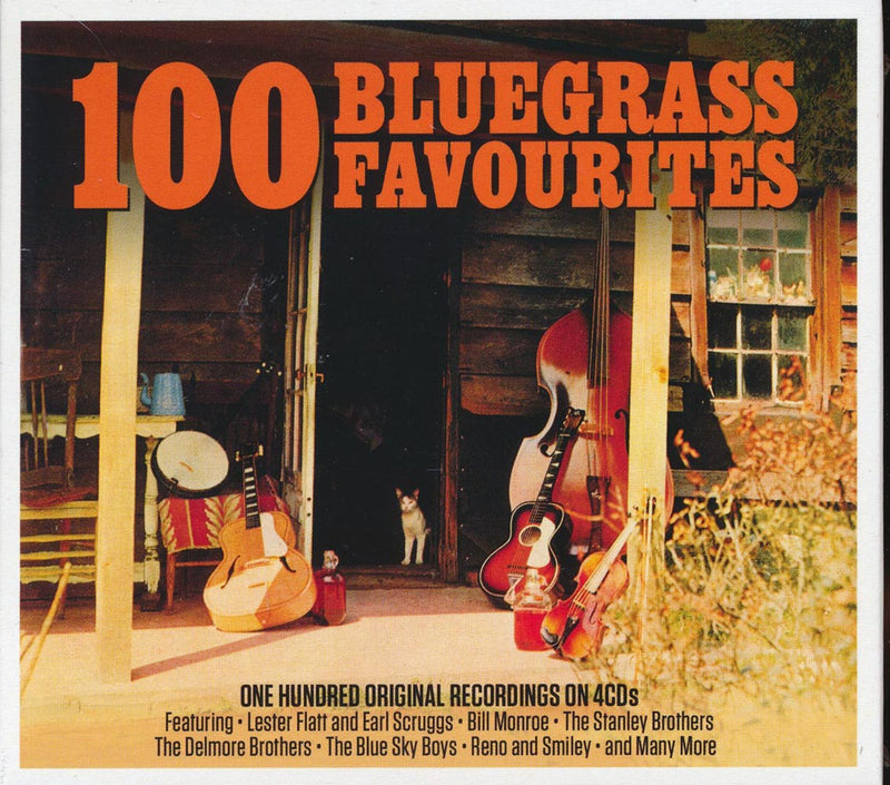 Bill Monroe, Flatt & Scruggs, The Stanley Brothers, Etc. - 100 Bluegrass Favourites (100 tracks) (4xCD) (deluxe 4-fold digipak) - CD