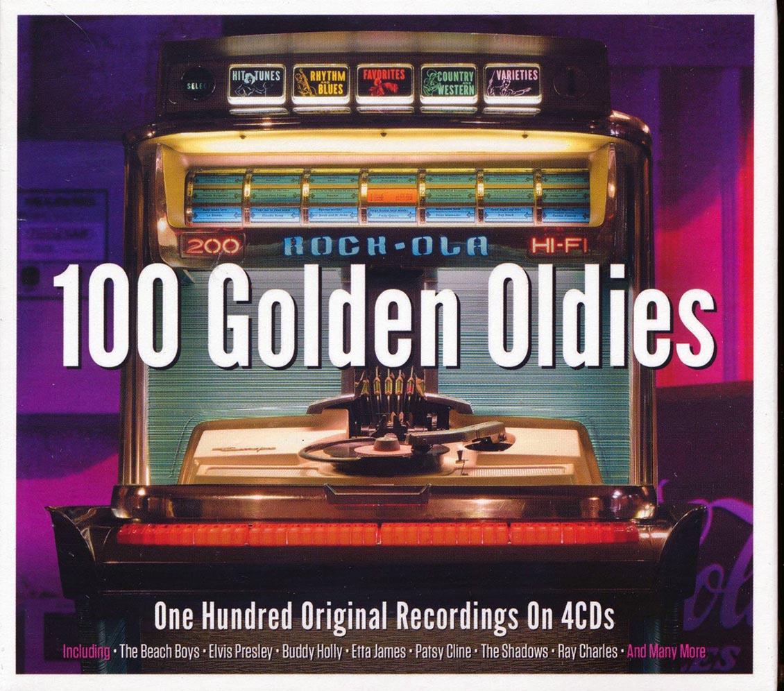 The Beach Boys, Elvis Presley, Etta James, Buddy Holly, The Shadows, Julie London, Etc. - 100 Golden Hits (100 tracks) (4xCD) (deluxe 4-fold digipak) - CD