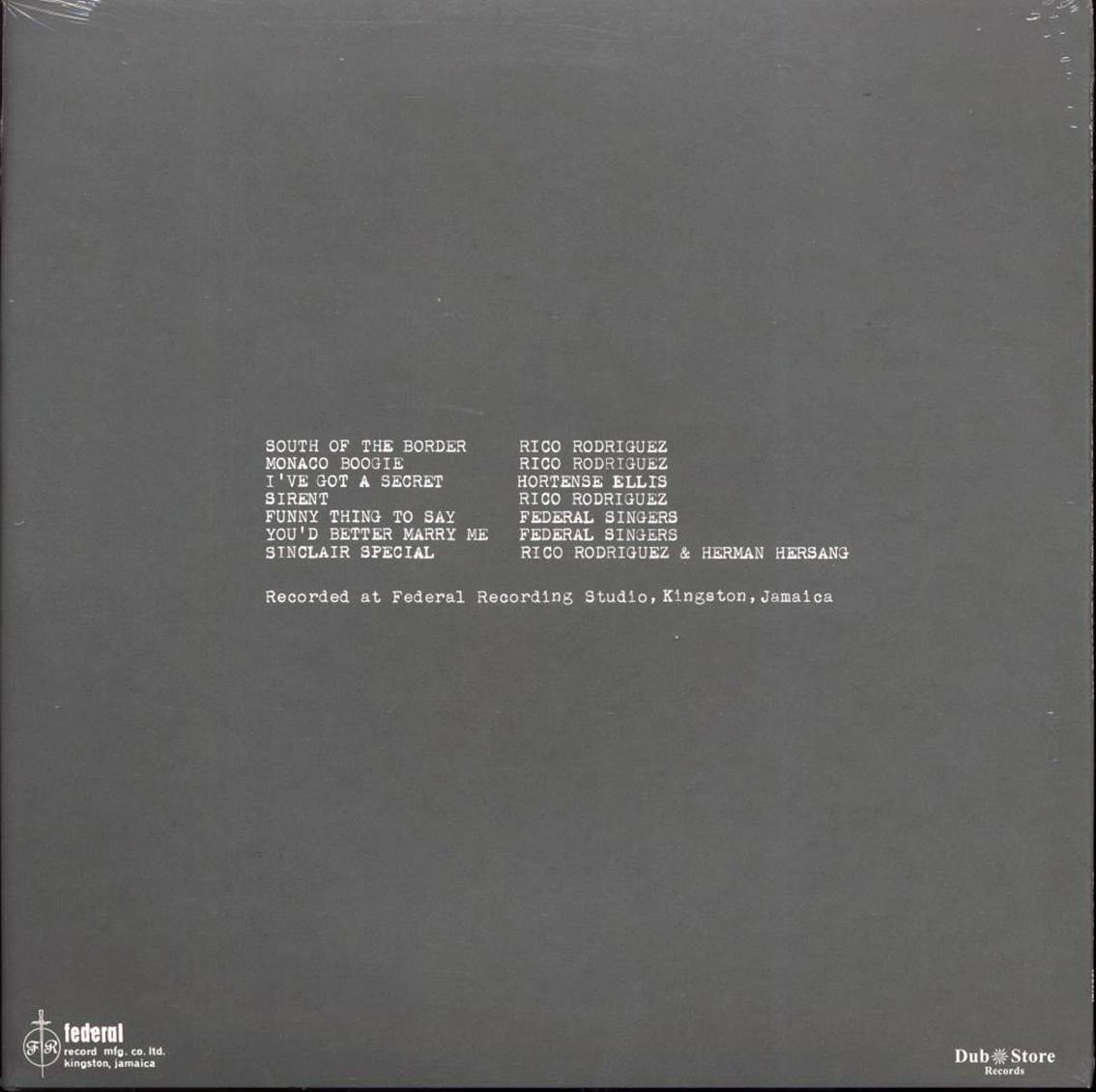 Rico Rodriguez, Hortense Ellis, Federal Singers, Herman Hersang - Unreleased Early Recordings: Shuffle Boogie 1960 (Japan press) - Vinyl LP, LP