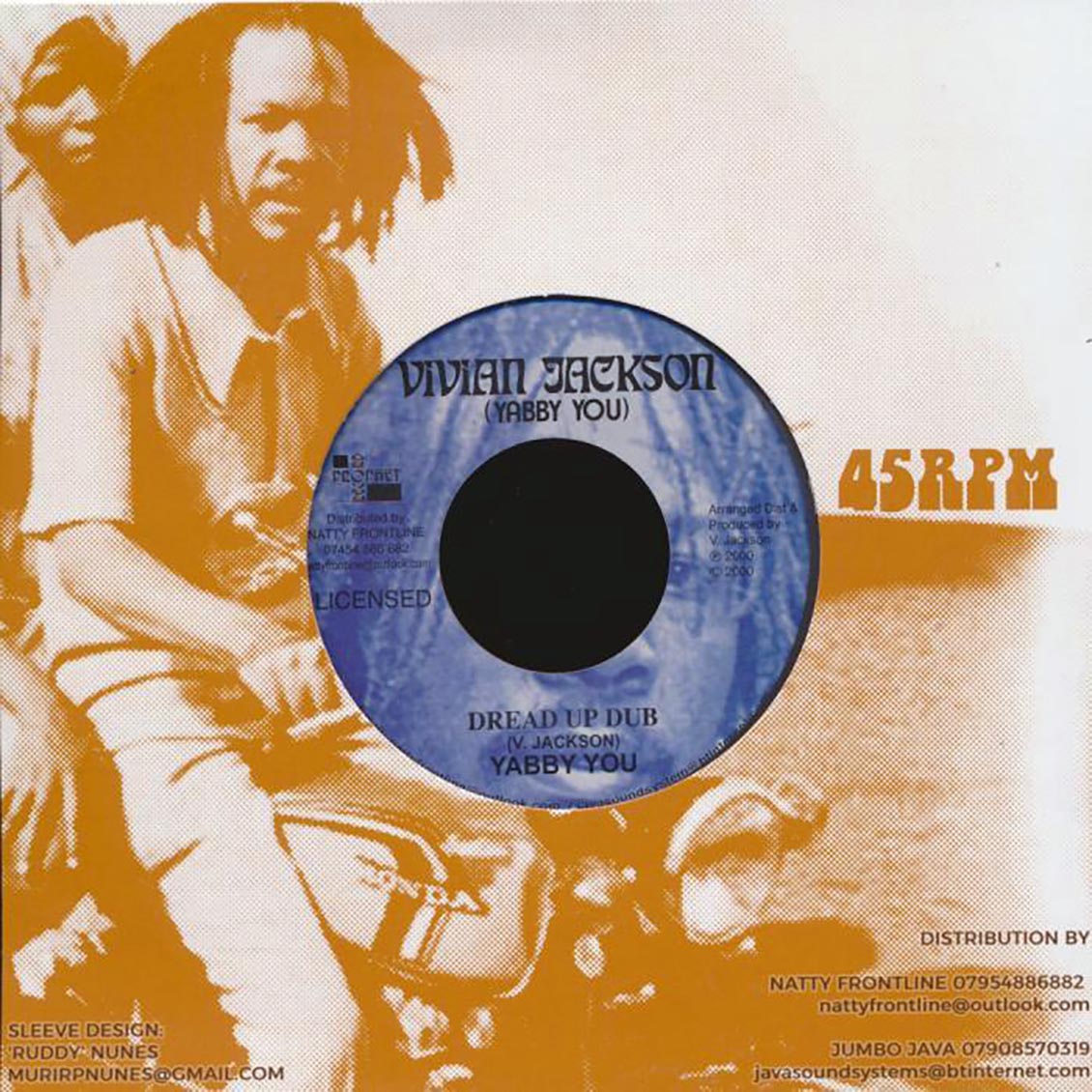 Yabby U - Dread Up (Jah Jah Way)  /  Version - 7", 7"
