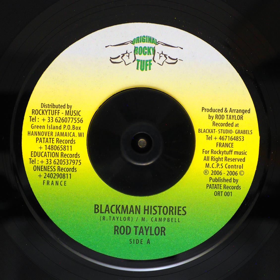 Rod Taylor - Blackman Histories  /  Version - 7"
