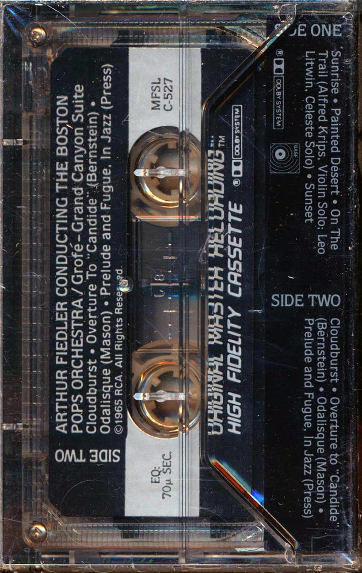 Grofe, Bernstein, Boston Pops, Arthur Fiedler - Grand Canyon Suite, Overture To "Candide", Odalisque, Prelude And Fugue In Jazz - TAPE, TAPE