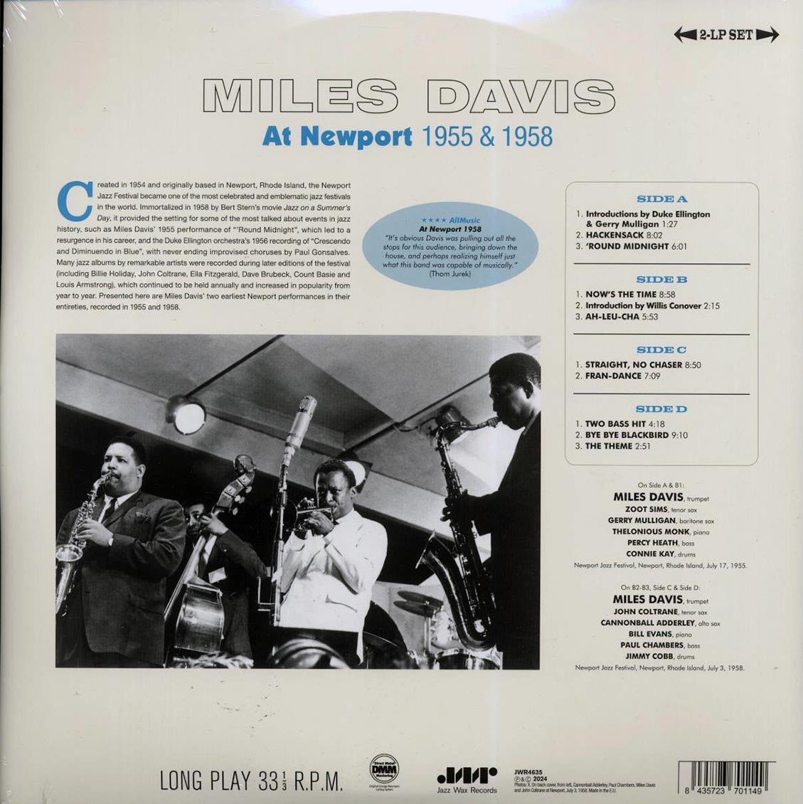 Miles Davis - At Newport 1955 & 1958 (ltd. ed.) (2xLP) (180g) - Vinyl LP, LP