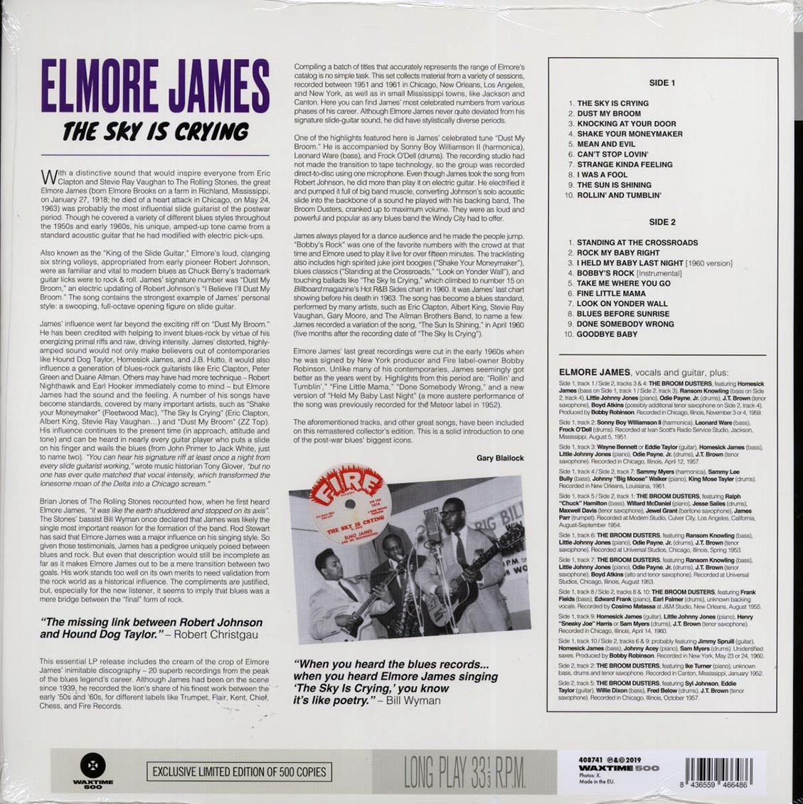 Elmore James - The Sky Is Crying: 20 All-Time Original Blues Classics (180g) - Vinyl LP, LP