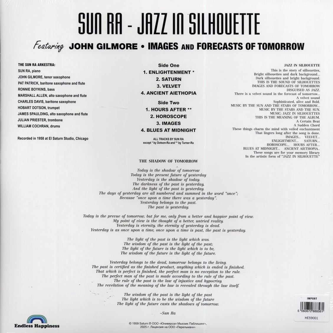 Sun Ra & His Arkestra - Jazz In Silhouette - Vinyl LP, LP