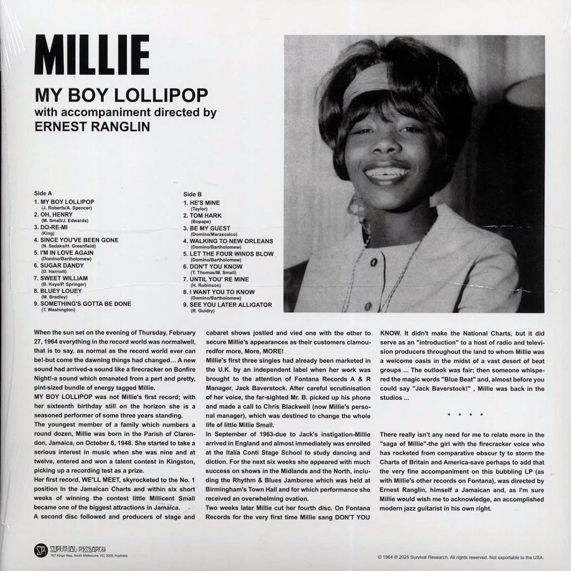 Millie - My Boy Lollipop - Vinyl LP, LP